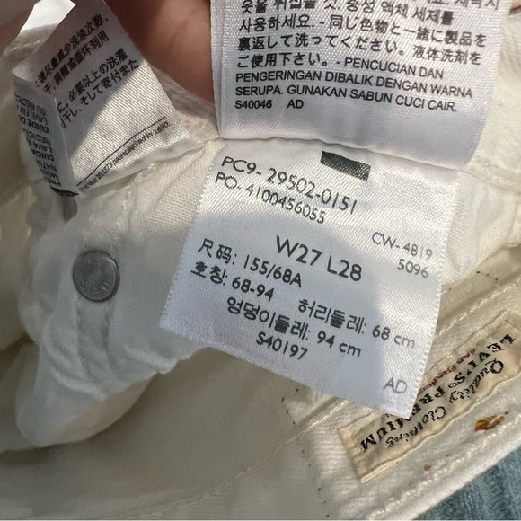 LEVI'S 501 skinny jeans in white - Picture 11 of 13